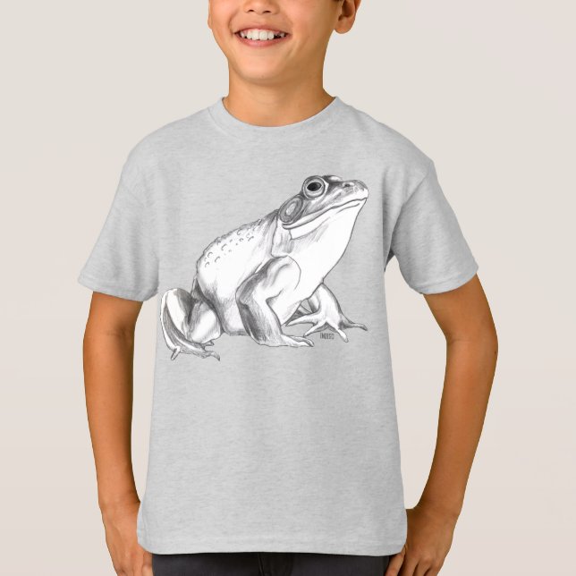 Frog T-shirt Bullfrog Art T-shirt Coola Frog (Framsida)