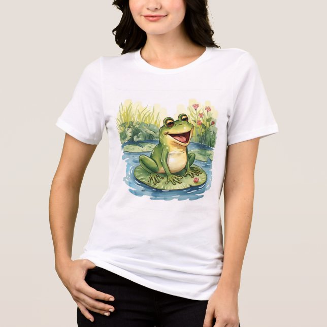 Frog T-shirt för kvinnor (Framsida)