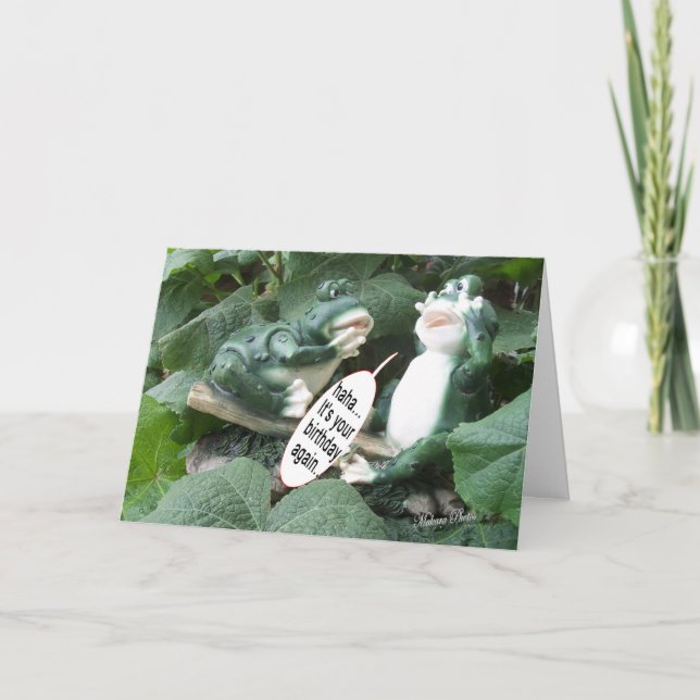 Frog Talk 5840 groda-haha din dag Kort (Framsida)