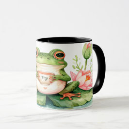 Frog Tea Mug - Cute Kawaii Hoppy Hour Gift Mugg