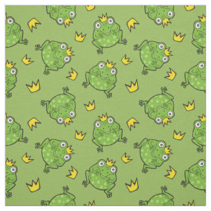 Frog Tecknad Mönster Tyg