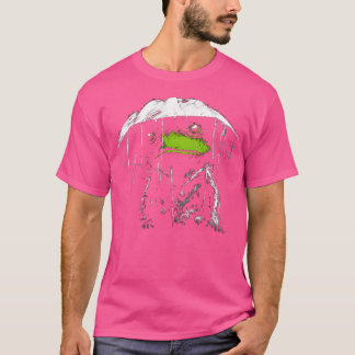 Frog Teckning Animal Art Frog T Shirt