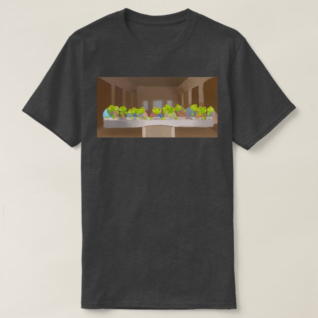 Frog the Last Supper T Shirt (Design framsida)
