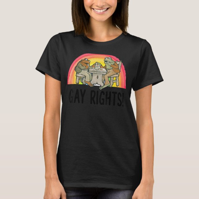 Frog Toad Gay rights LGBT-Pride T Shirt (Framsida)