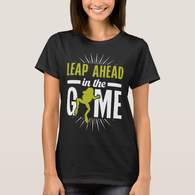 Frog Toad Leap Ahead i spelet T Shirt (Framsida)