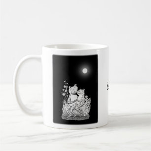 Frog Toad lite Cute Funny Romantic Kärlek Namn Kaffemugg