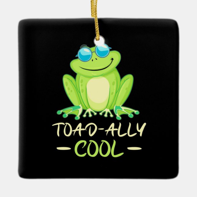 Frog Toadally Coola Julgransprydnad Keramik (Framsida)