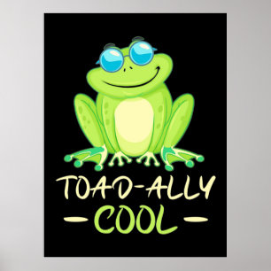 Frog Toadally Coola Poster