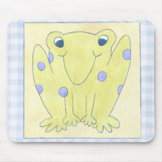 Frog Trio på Gingham Trasa Musmatta (Framsidan)