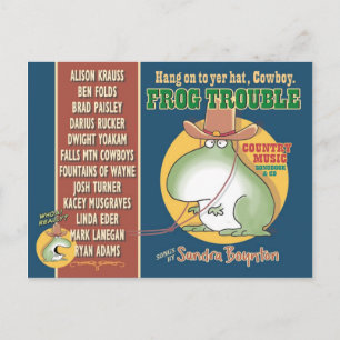 FROG TROUBLE by Sandra Boynton vycard Vykort