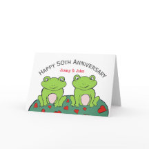 Frog två 50:e guldårsjubileum bröllop