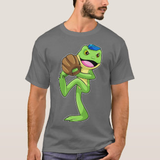 Frog vid Baseball med handskar T Shirt