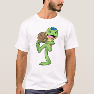 Frog vid Baseball med handskar T Shirt