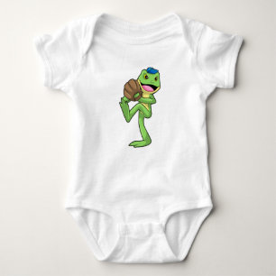 Frog vid Baseball med handskar T Shirt