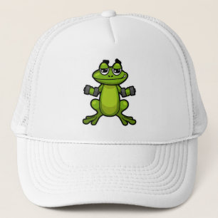 Frog vid Biceps-träningen med Dumbbells Keps
