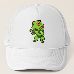 Frog vid Biceps-träningen med Dumbbells Keps