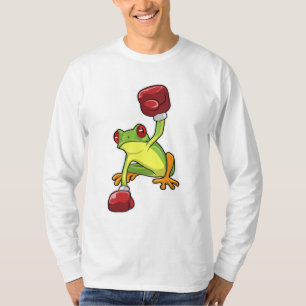 Frog vid Boxing med Boxinghandskar T Shirt