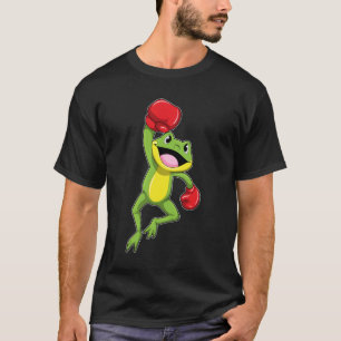 Frog vid Boxing med Boxinghandskar T Shirt