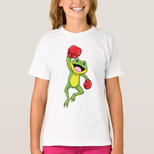 Frog vid Boxing med Boxinghandskar T Shirt