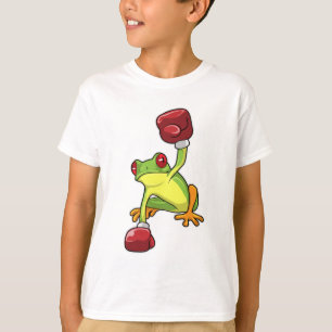 Frog vid Boxing med Boxinghandskar T Shirt