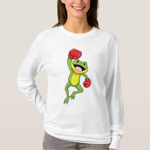 Frog vid Boxing med Boxinghandskar T Shirt