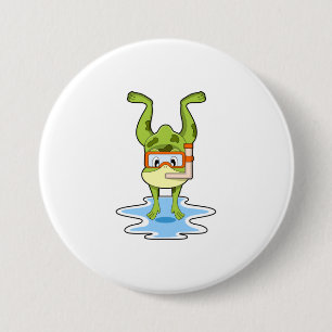 Frog vid Dyving med Snorkel Knapp