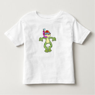 Frog vid Dyving med Snorkel T Shirt