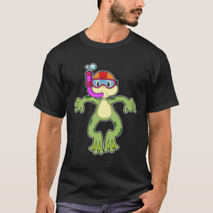 Frog vid Dyving med Snorkel T Shirt