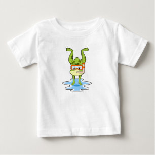 Frog vid Dyving med Snorkel T Shirt