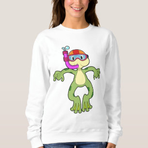 Frog vid Dyving med Snorkel T Shirt