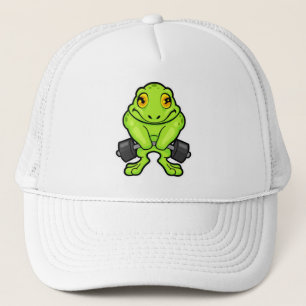 Frog vid Fitness med Barbell Keps