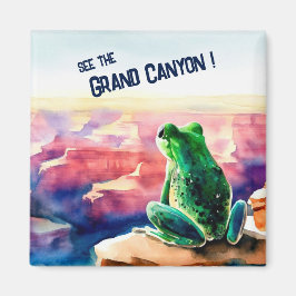 Frog vid Grand Canyon Souvenir Magnet
