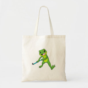 Frog vid Hockey med Hockey fladdermus Tygkasse
