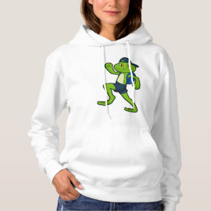 Frog vid körning med ryggsäck och hatt t shirt