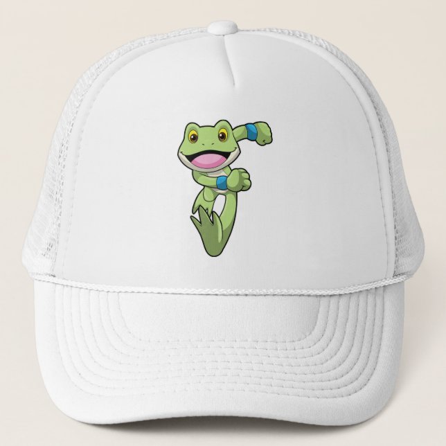 Frog vid löpning med sötband keps (Framsida)