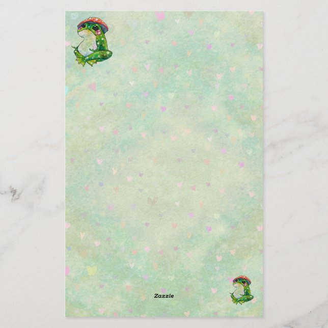 Frog vid namn Klöver Brevpapper (Baksida)