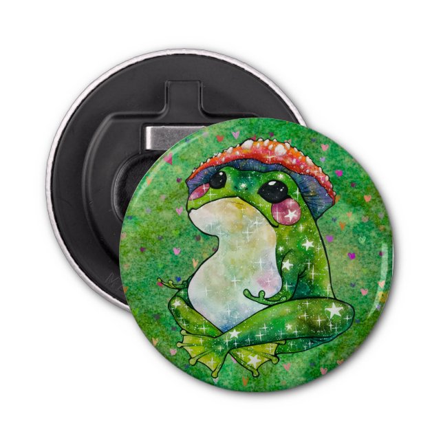 Frog vid namn Klöver Flasköppnare (Framsidan)