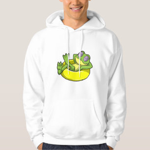 Frog vid simning med Simma ring Hoodie