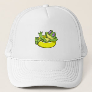 Frog vid simning med Simma ring Keps