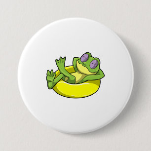 Frog vid simning med Simma ring Knapp