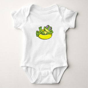 Frog vid simning med Simma ring T Shirt