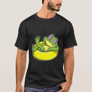 Frog vid simning med Simma ring T Shirt