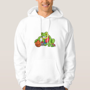 Frog vid sport med basket hoodie