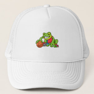 Frog vid sport med basket keps