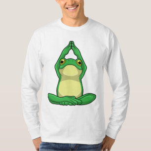 Frog vid Yoga i Kor, baljad T Shirt