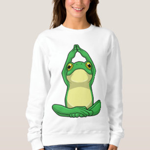 Frog vid Yoga i Kor, baljad T Shirt