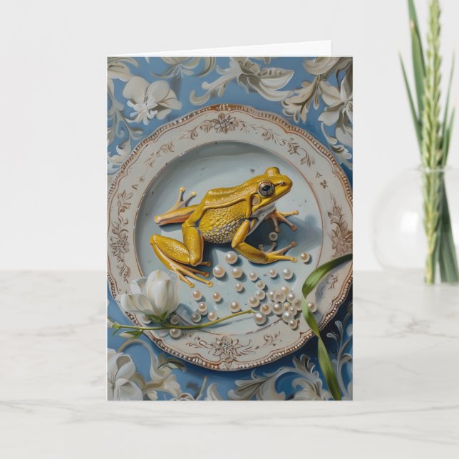 Frog - Viktat gratulationskort Kort (Framsida)