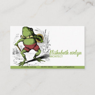 Frog Vintage Teckning Visitkort