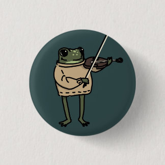 Frog Violinist Music Pin Knapp