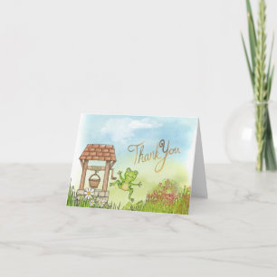 Frog Watercolor Cute Tack Kort